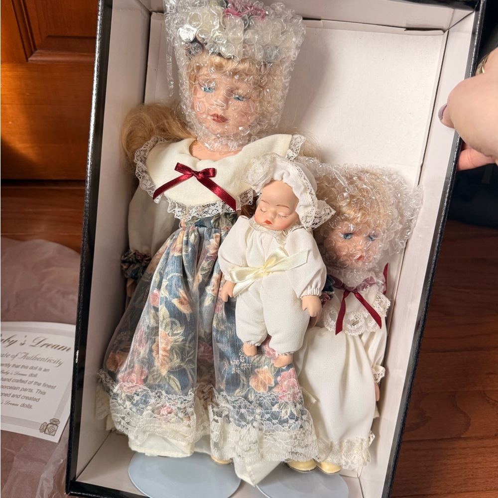 Baby’s Dream Elegant Porcelain Doll Set - NIB